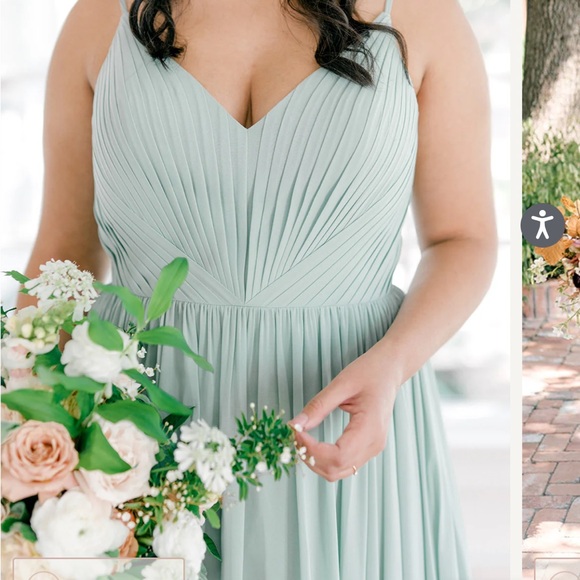 Revelry Penelope Chiffon Bridesmaid Dress in Marsala LONG - Picture 4 of 9